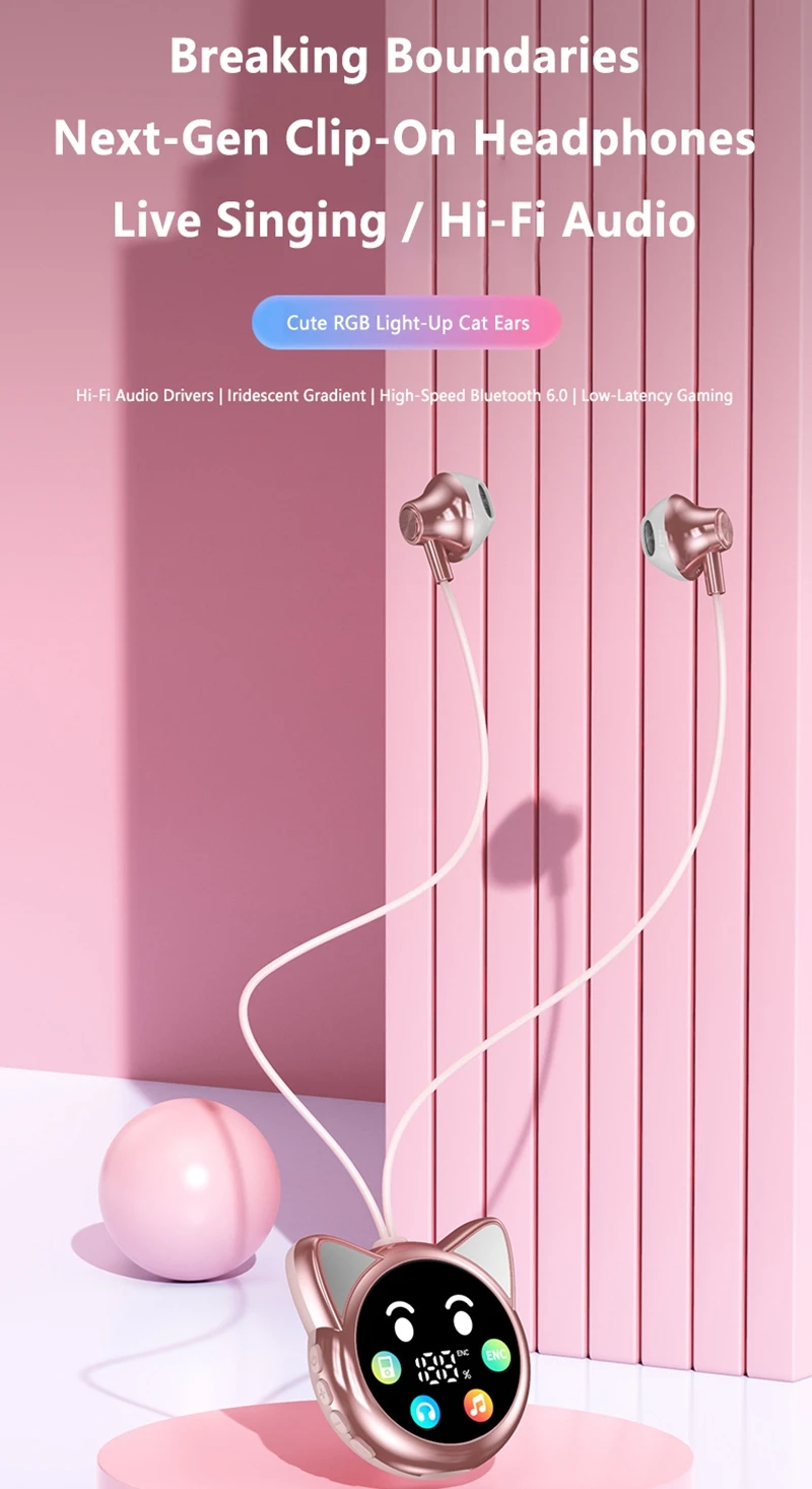 OnePlus Kabellose Bluetooth-Kopfhörer Clip-On M32 Modell mit Superlanger Akkulaufzeit Kompatibel mit Apple Huawei Mobiltelefonen – Detail 1