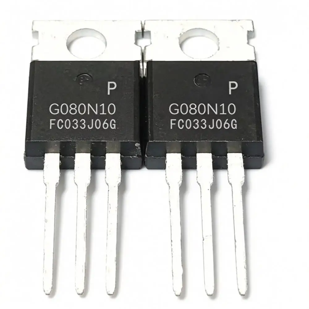 5PCS HYG080N10LS1P G080N10P 100V90A V50221 FQP9N90C 900V 9A LT337AT AOT298 T298 58A 100V 2SC6080