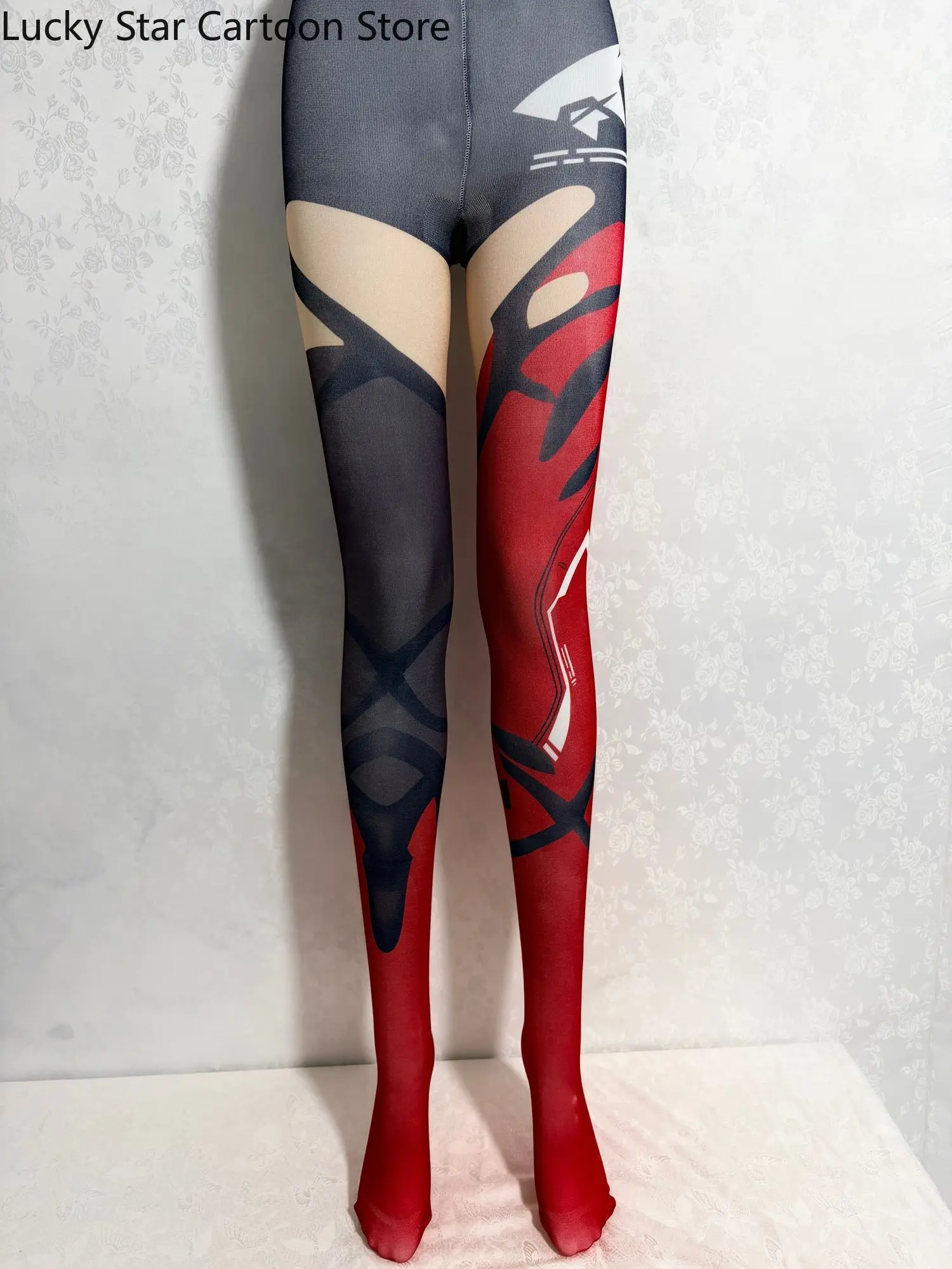Game Murata Himeko Honkai Impact 3 Anime Printed Pantyhose Comic Con Prop Role Play Stocking Women Cosplay Halloween Gift view 2