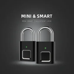 USB wiederauf ladbare Mini Smart biometrische Finger abdruck Vorhänge schloss Sicherheits schloss für Schließfach Diebstahls icherung Tür Gepäck tasche kleine Box