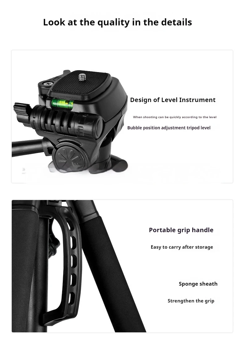 F180 Professionelle Stativ 180 cm Telefon Halter Multifunktions Outdoor Tragbare Stativ für Live-Streaming Fotografie Schießen Stativ – Detail 6