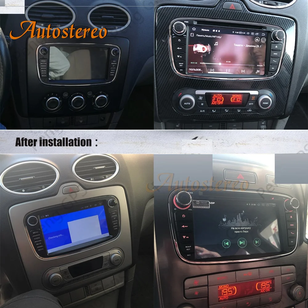 Android 12.0 Car Radio GPS Navigation for Ford Focus/S-MAX/Mondeo/C-MAX/Galaxy 2007-2010 Auto Stereo Multimedia Player Head Unit