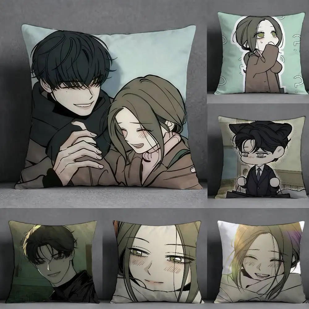 T-Tears on a Withered Flower  Square Double-Sided printed Pillow Case Bedroom Bedside Pillow Sofa Cushion Cover