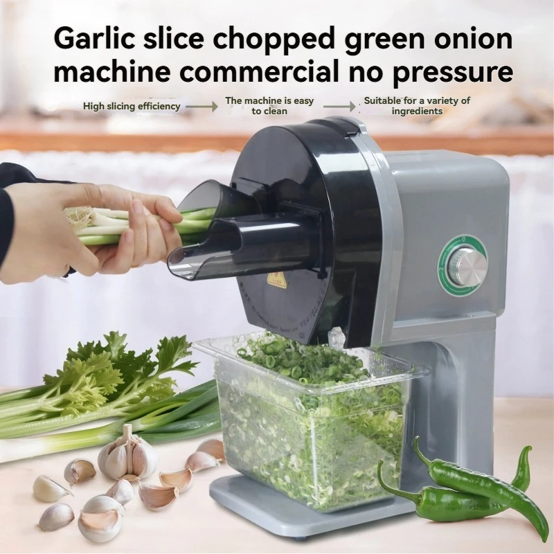 For Electric Garlic Slicer Automatic Scallion Cutter Commercial Vegetable Chopper Food Processor for Kitchen
