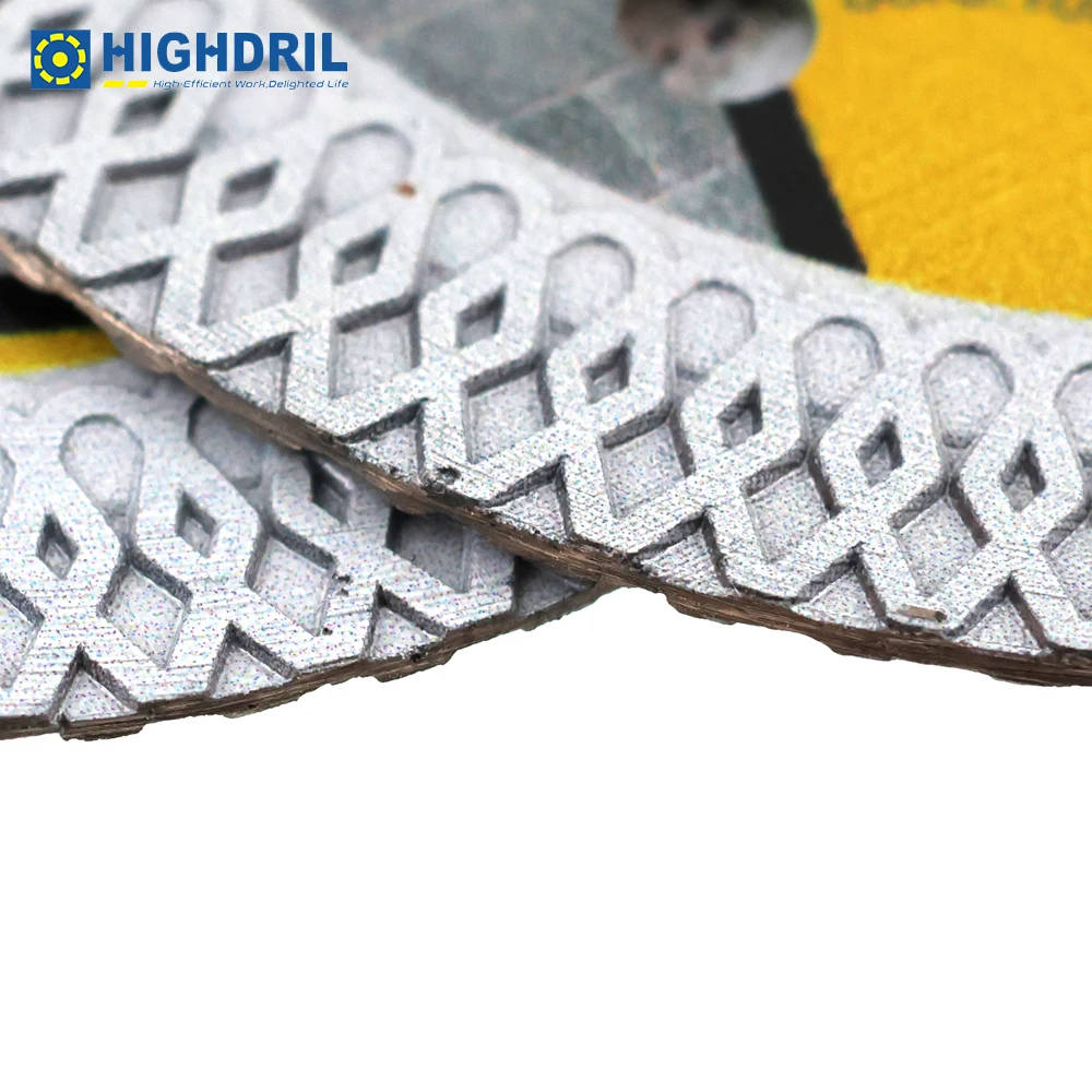 HIGHDRIL 1pc Diamond X Mesh Saw Blades Dry Wet Cut For Porcelain Ceramic Tile Granite Marble Grit60 Cutting Disc Turbo Wheels