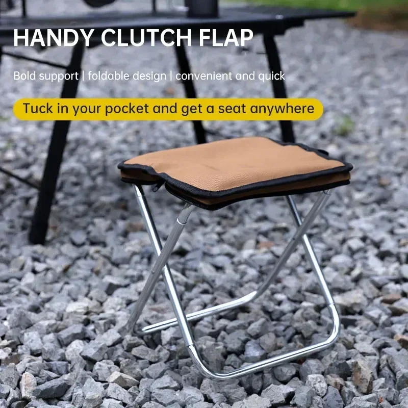 

Outdoor Folding Portable Ultra Light Small Mazar Camping Chair Bench Travel Road Trip Barbecue Picnic Camp Equipment