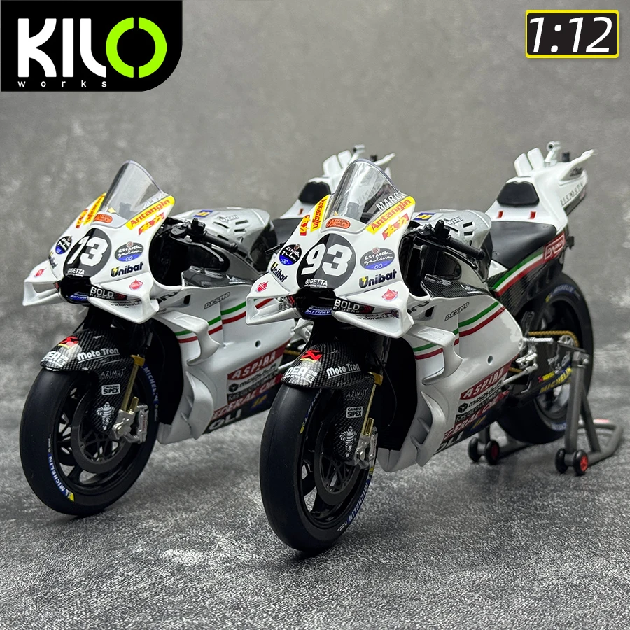 KILO works 1/12 2024 Prima Pramac Racing GP23 GP24 #1 #93 #21 #73 #89 Motorcycle model metal holiday gift collection KILOworks