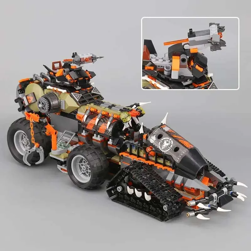 1320pcs Dieselnaut Building Blocks Dragon Truck Fit Bricks Children Birthday GiftToys for 70654