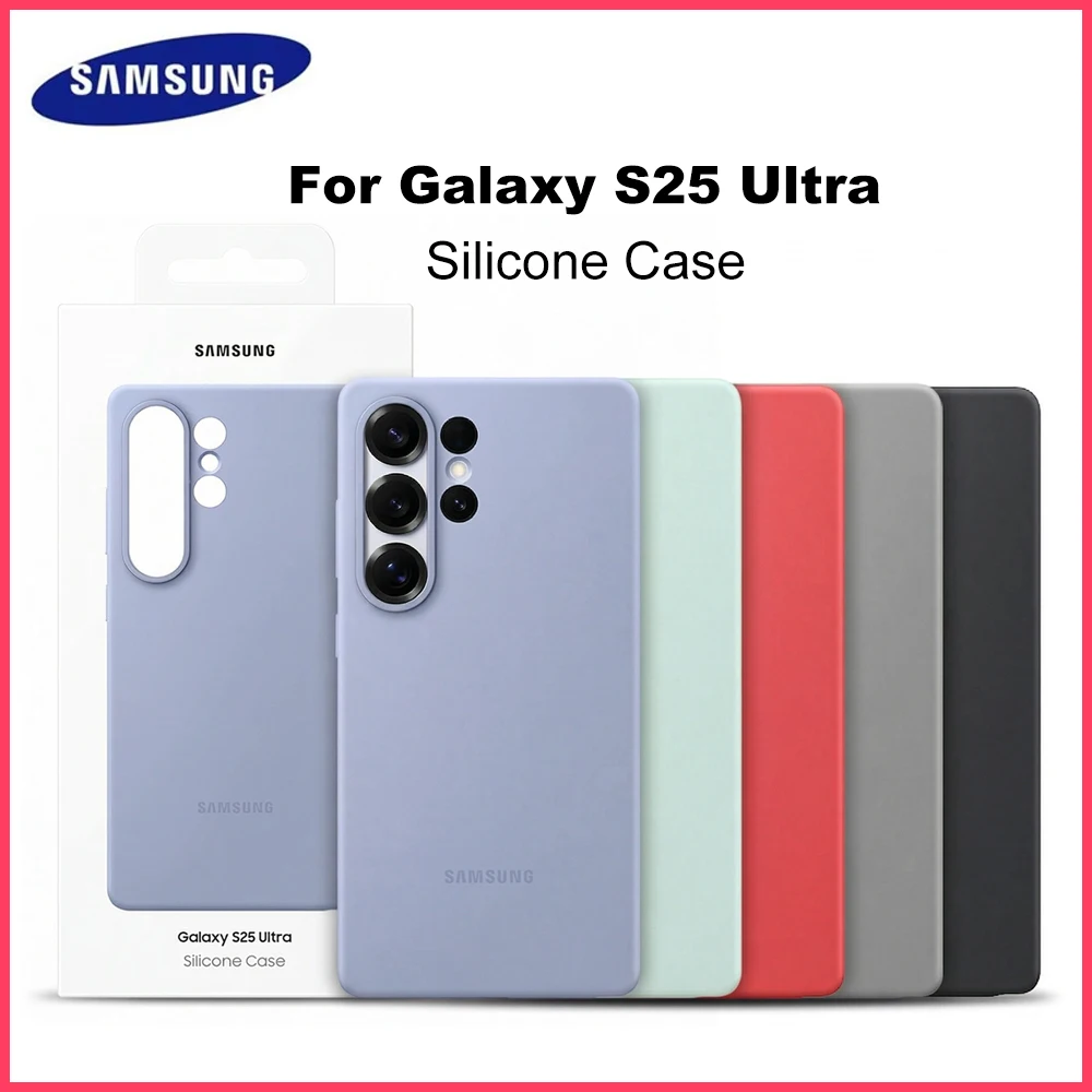 

Original Samsung Galaxy S25 Ultra Silicone Case for Galaxy S25Ultra Silicone Protective Case Shockproof EF-PS938