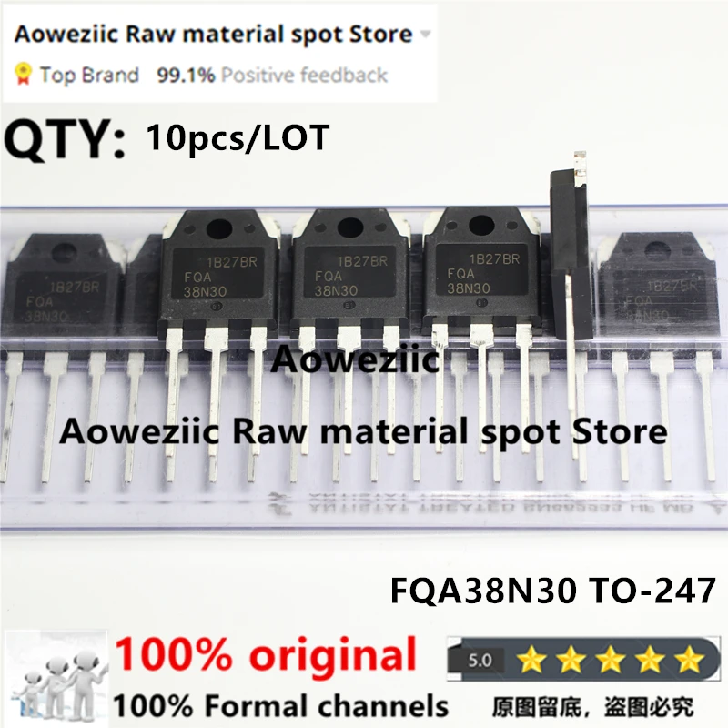 Aoweziic  100% New Imported Original FQA38N30  38N30 TO-247  High Power FET 38A 300V