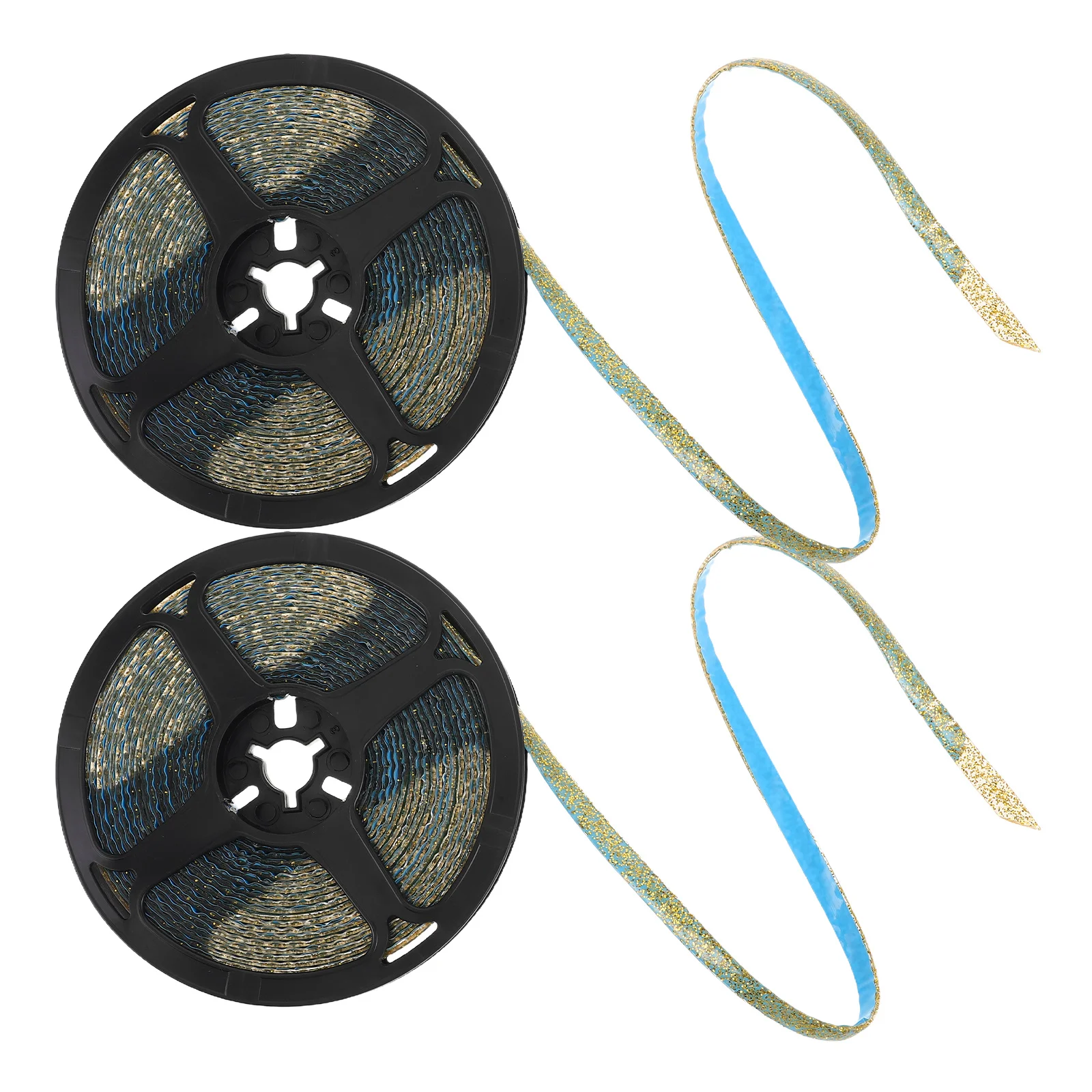 

2 Rolls Self Adhesive Wall Edge Strip Peel and Stick Decorative Skirting Board Trim PVC Ceiling Molding for Home Wall Decoration