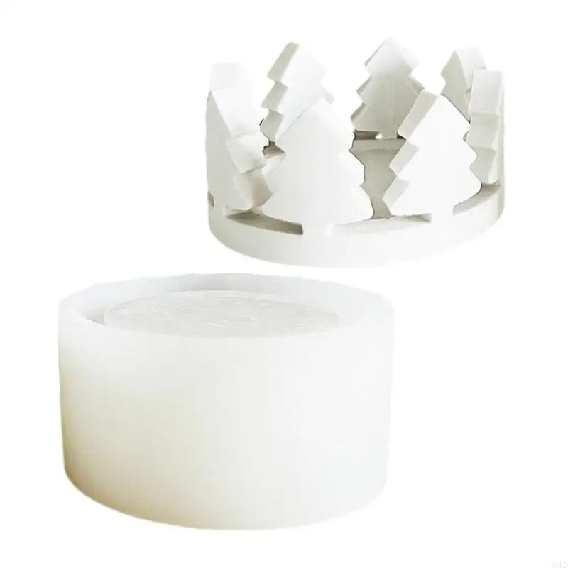 

Stylish Silicone Light Holder Mould Flower Round Stand Crafting Mould
