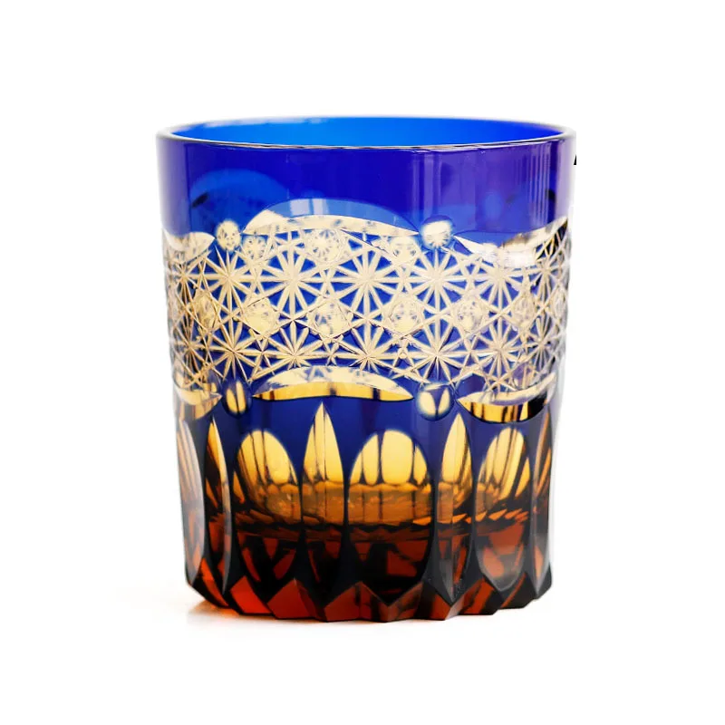

Fine engraved Japanese cut Dawn crystal glass household foreign wine cup hand engraved whisky cup