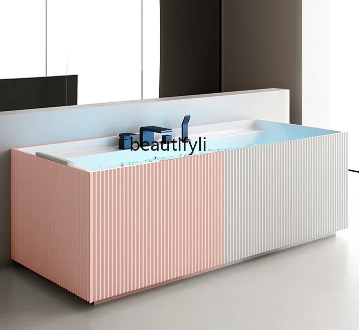 xxMassage Bathtub Household Independent Acrylic Intelligent Constant Temperature Heating Surfing Bubble Spa Bath