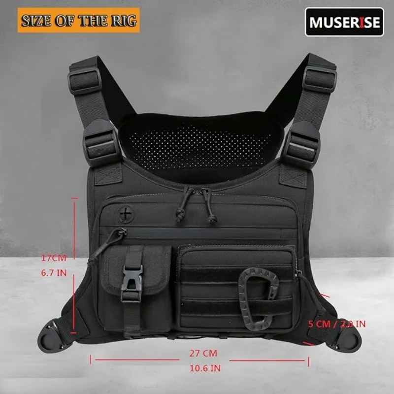 Waterproof ultra-light Oxford fabric chest bag, outdoor tactical chest bag, camouflage sports chest bag