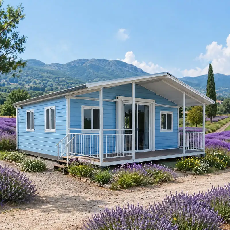 Modular Home Portable Container House Customized Luxury Steel House with Complete Interior for Worker Accommodation