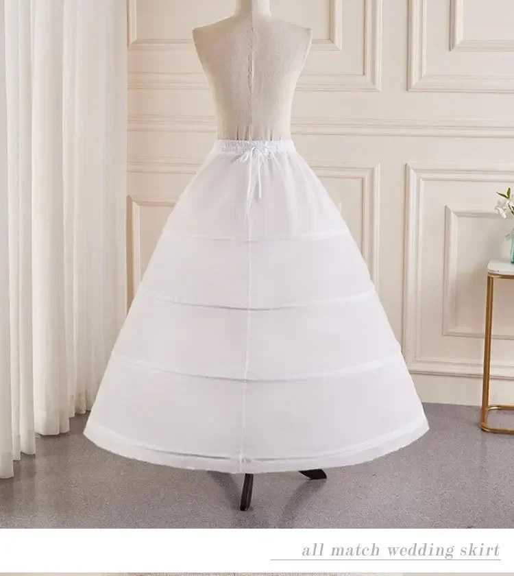 Crinoline Four Steel Gabonese Wedding Dress Formal Dress Petticoat Lace-up Adjustable plus-Sized Fishbone