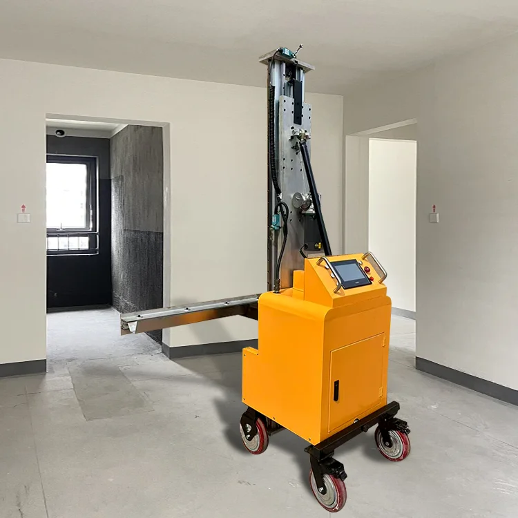 Wall plaster, easy to move on wheels, automatic wall plaster