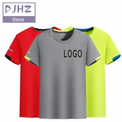 Quick-drying T-shirt Summer Men/Women Breathable Run Sports Tops Skin-friendly and Comfortable Gym T-shirts Custom LOGO Print