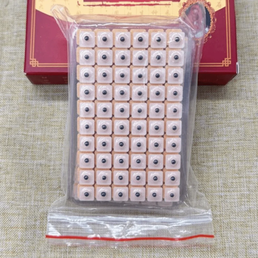 600Pcs Magnetic Beads Cowherb Seed Ear Stickers Plated Seeds Bean Seeds Ear Point Stickers Stress Relief Support Sleep