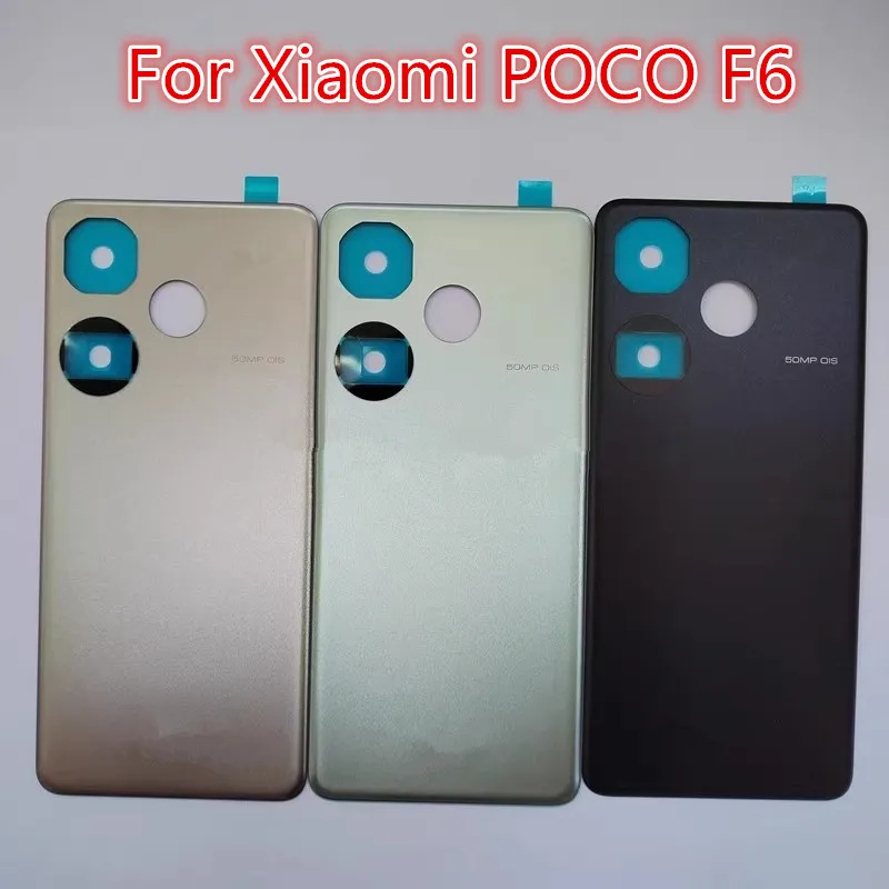 F6 Battery Back Cover For Xiaomi POCO F6 Rear Housing Case Replace Repair Spare Parts 24069PC21G