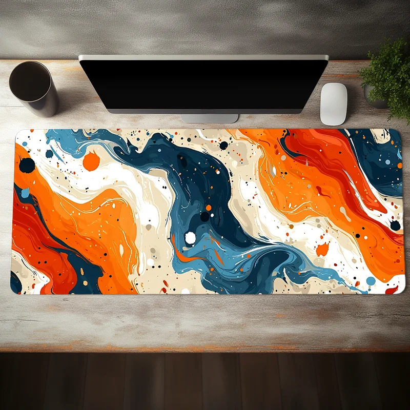 Large Abstract Art Gaming Mouse Pad Non Slip Rubber Base Desk Mat For Gamers And Office Use Perfect Gift For Friends