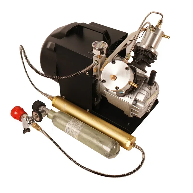 Para 110V/220V 4500Psi 300Bar PCP compresor de aire bomba de aire eléctrica compresor de aire para buceo inflador de llenado