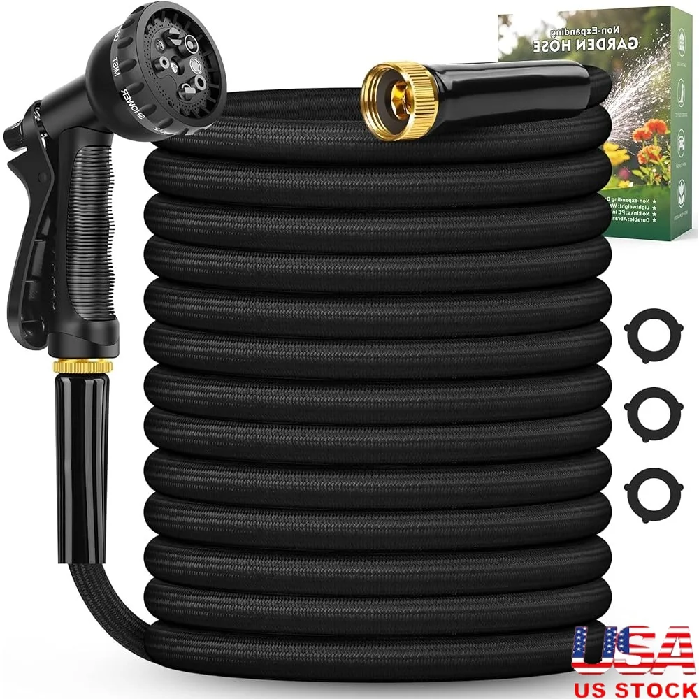 

Садовый шланг длиной 100 футов. Легкий, нерасширяющийся, герметичный металлический интерфейс. Гибкий. Без кир. 3-слойная конструкция. Легко носить с собой. Прочный.