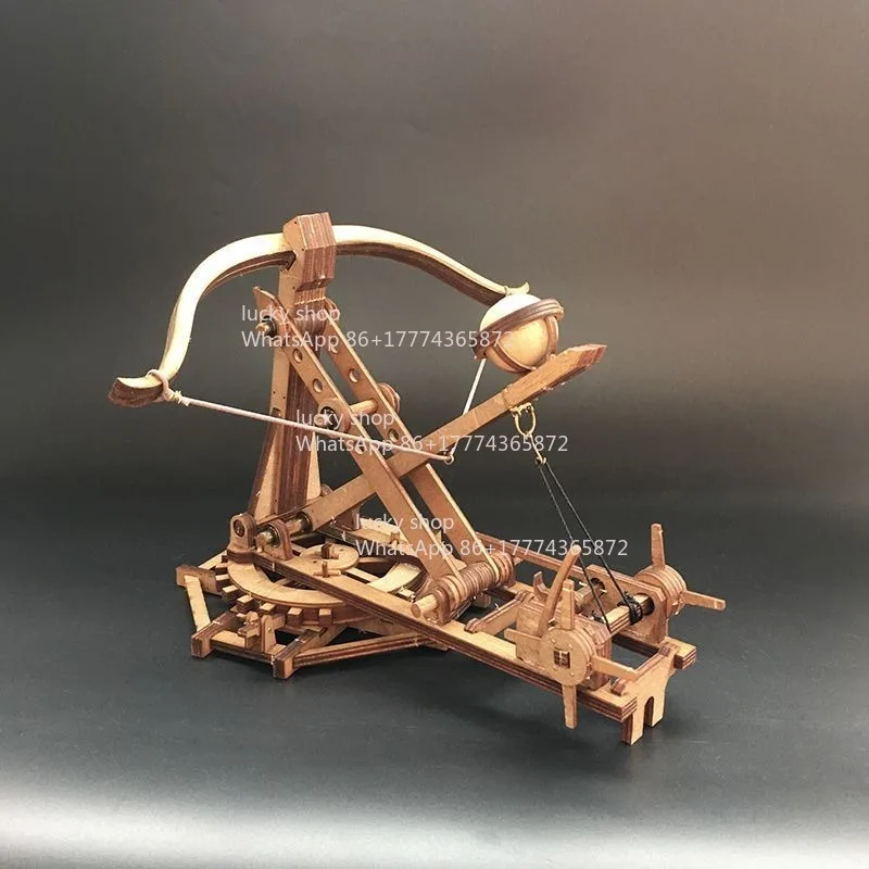 

Модель роторного требушета: Древний военный колесница, ручная работа, специальные подарки, учебные пособия для исследований