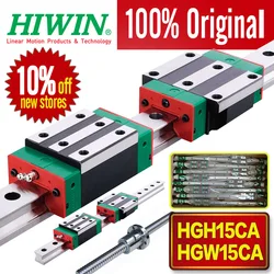 Genuino marca HIWIN HGH15CA HGH20CA HGH25CA carro lineal carril lineal CNC piezas 300MM 400MM 500MM 600MM