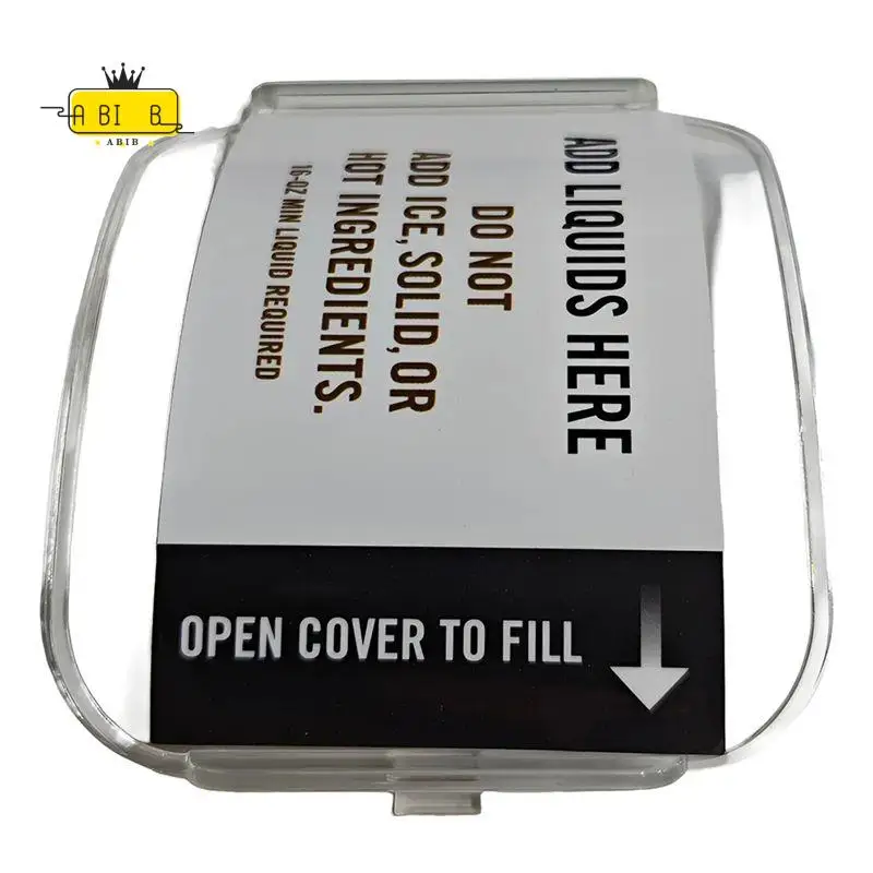 ABIB -Liquids Cover For Ninja Slushie Machine Transparent Lid FS300/FS301/FS301C/CL301A Frozen Drink Replacement Parts