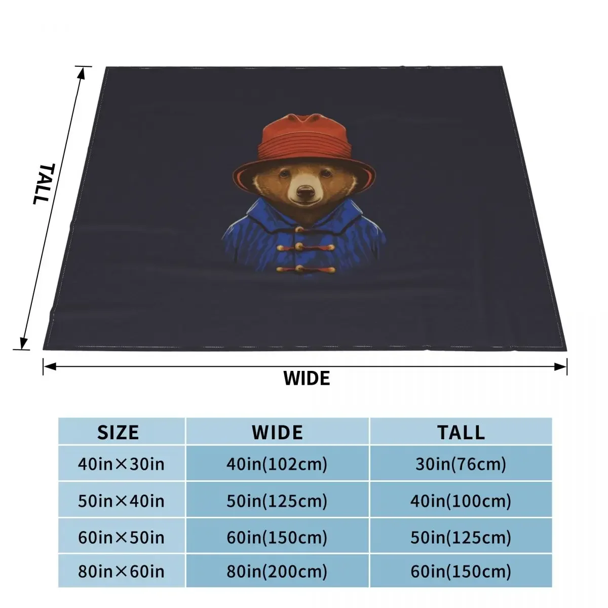 Paddington Bear Throw Blanket Sofa Quilt Flannels Blanket