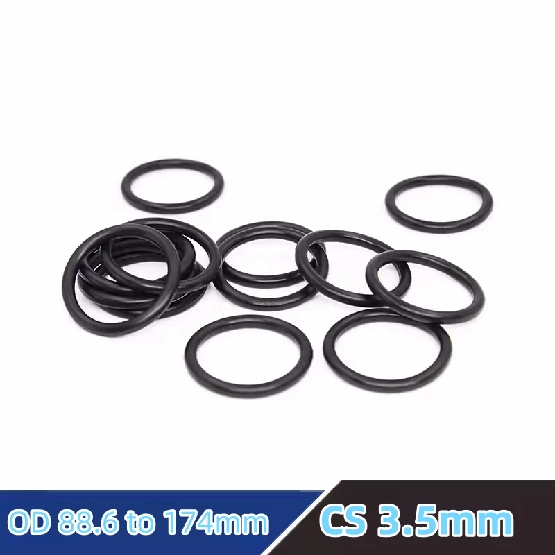 

Custom NBR O-rings CS3.5mm Gasket NBR70 NBR90 Cushion Temperature Heat Oil Resistant Wear-resisting Waterproof Dustproof Black