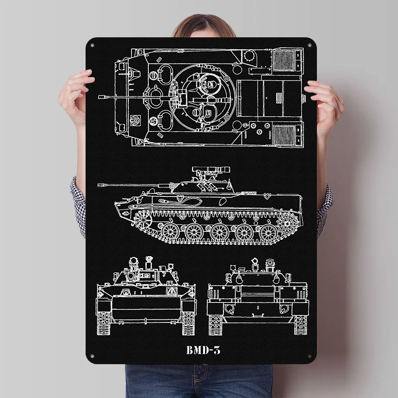 

BMD 5 Tinplate Poster Custom Wall Art Vintage Metal Signs Retro Tin Plaque for Living Room Decorations Office Decoration Gaming