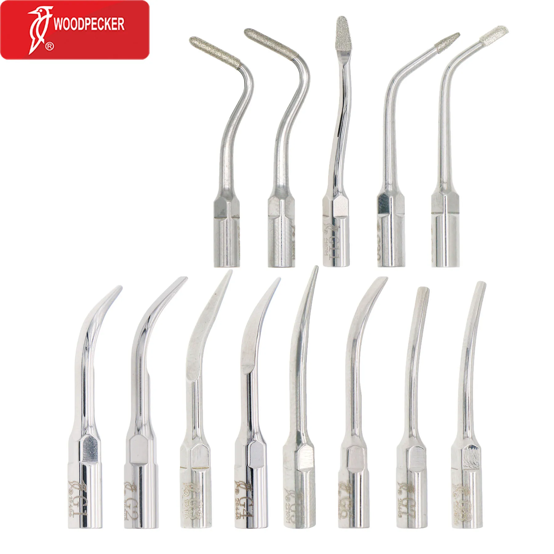 100% Original Woodpecker Dental Ultrasonic Scaler Scaling Tips Cavity Shoulder Preparation EMS G1-G31