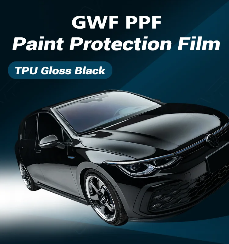 TPU BLACK 7.5mil Super Hydrophobic clear Ppf Tpu Paint protection Car Tpu Film Protective Car Ppf Film