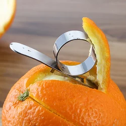 Orange Peelers Easy Open Orange Peeler Stainless Steel Lemon Parer Citrus Fruit Skin Remover Slicer Peeling Kitchen Gadgets New
