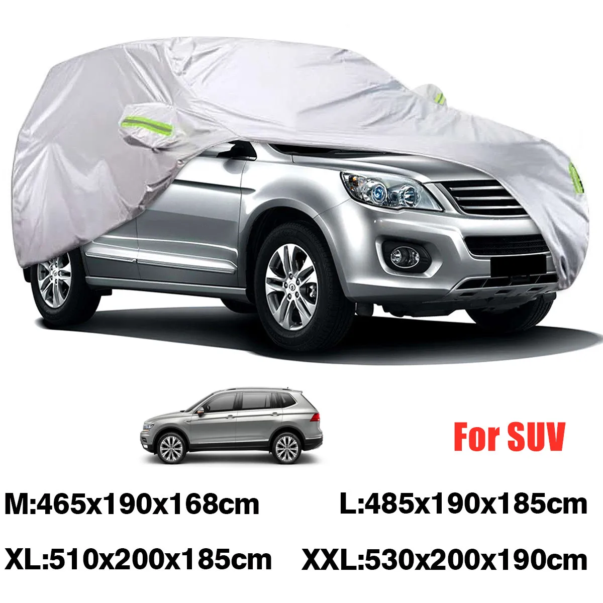 For Universal SUV Full Car Covers Indoor Outdoor Windproof Anti Dust Sun Rain Snow Protection UV Car  Case Cover M/L/XL/XXL