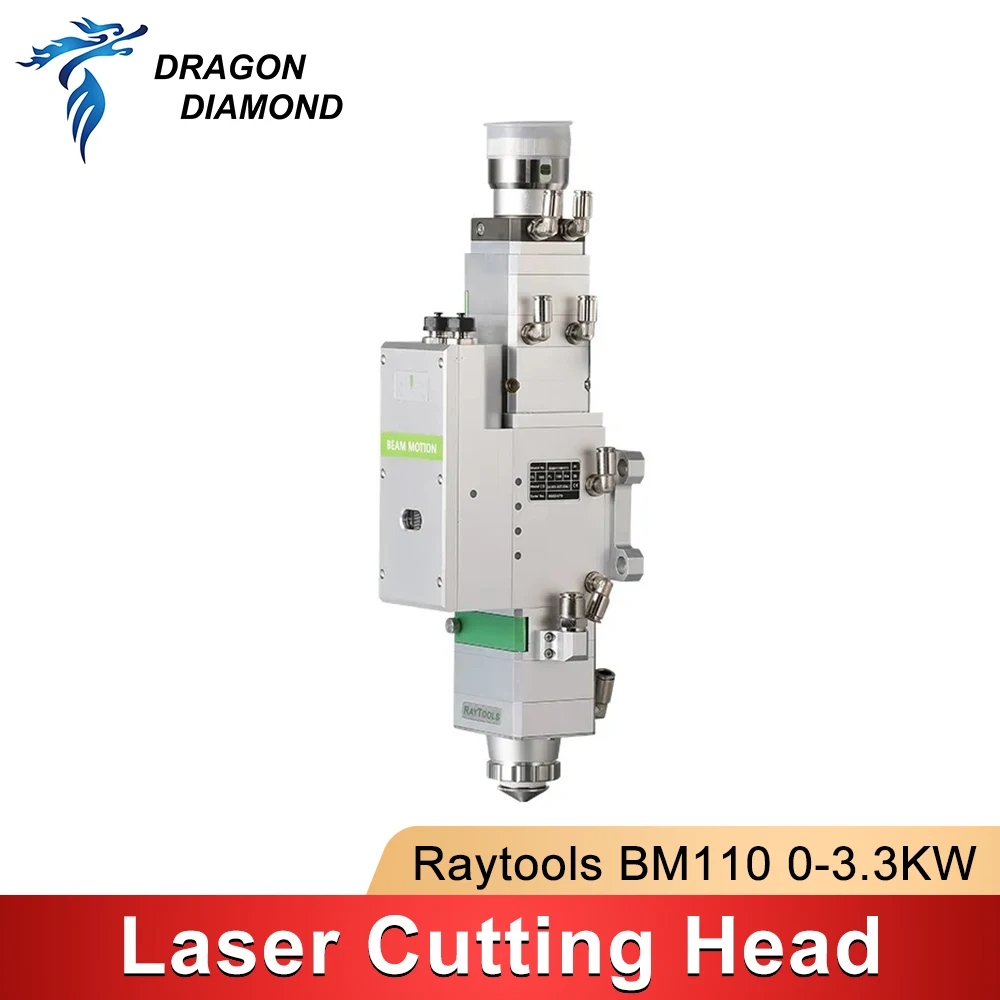 

Raytools Laser Cutting Head With Leadshine Motor Driver BM110 0-3.3kW FL125/155/200mm 2D Cutting Head for Laser Cutting Machine