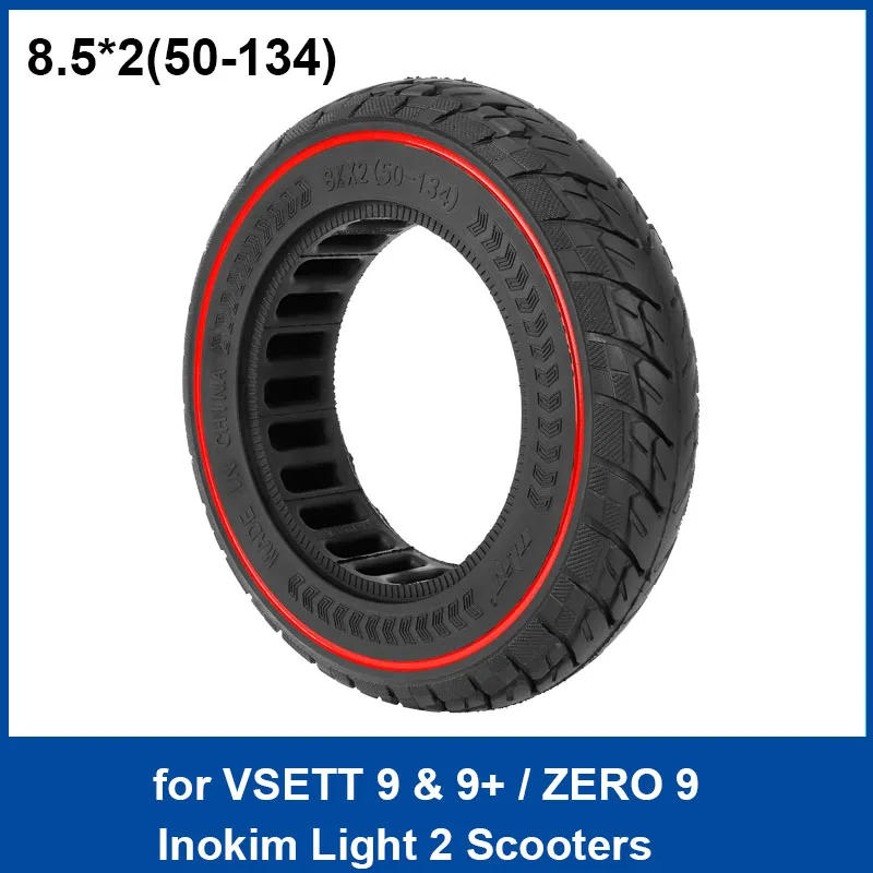 

Ulip 8.5x2(50-134) Solid Tire 8.5 Inch Off-road Honeycomb Tires for VSETT 9 & 9+/ZERO 9/Inokim Light 2 Scooter Tyre Replacement