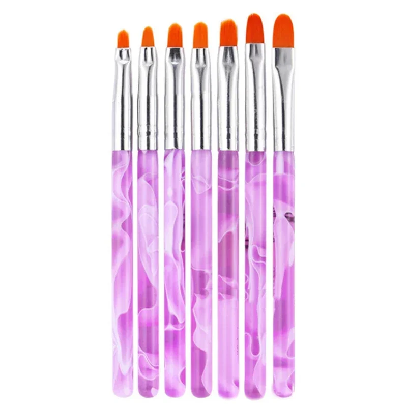 7/15 個ネイルブラシセットネイルアートデザイン絵画ペン UV ジェルエクステンションビルダーブラシネイルサロン用品とツールライナーブラシ