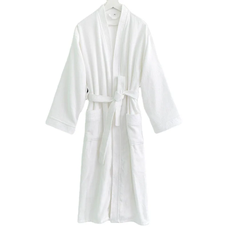 Women Pure Cotton Toweling Bathrobe Large Size Autumn Winter New Sleepwear Kimono Robe Couple Home Clothing Female Night Robes