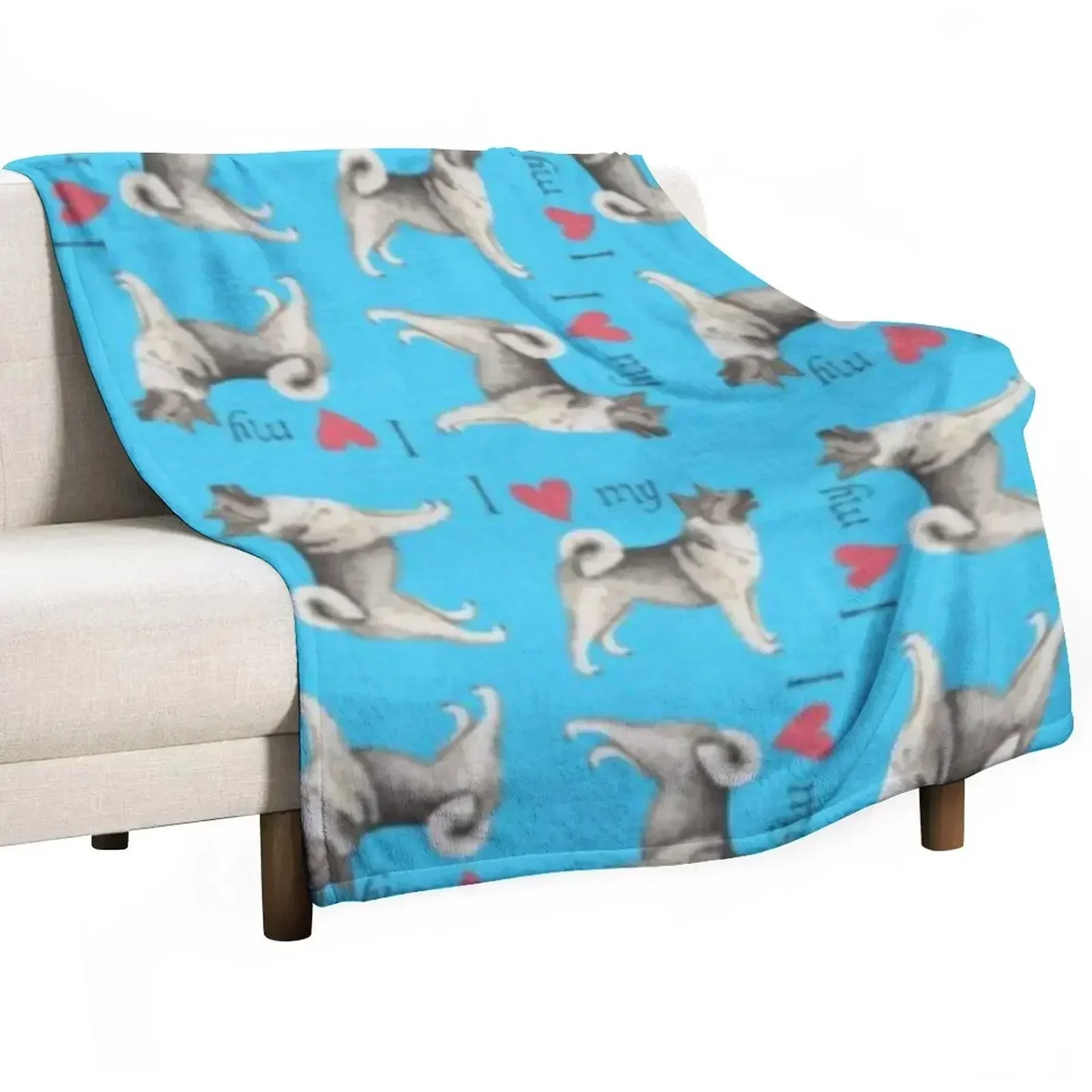 

NORWEGIAN ELKHOUND Throw Blanket Soft Cozy Blanket for Pet Kids Adults