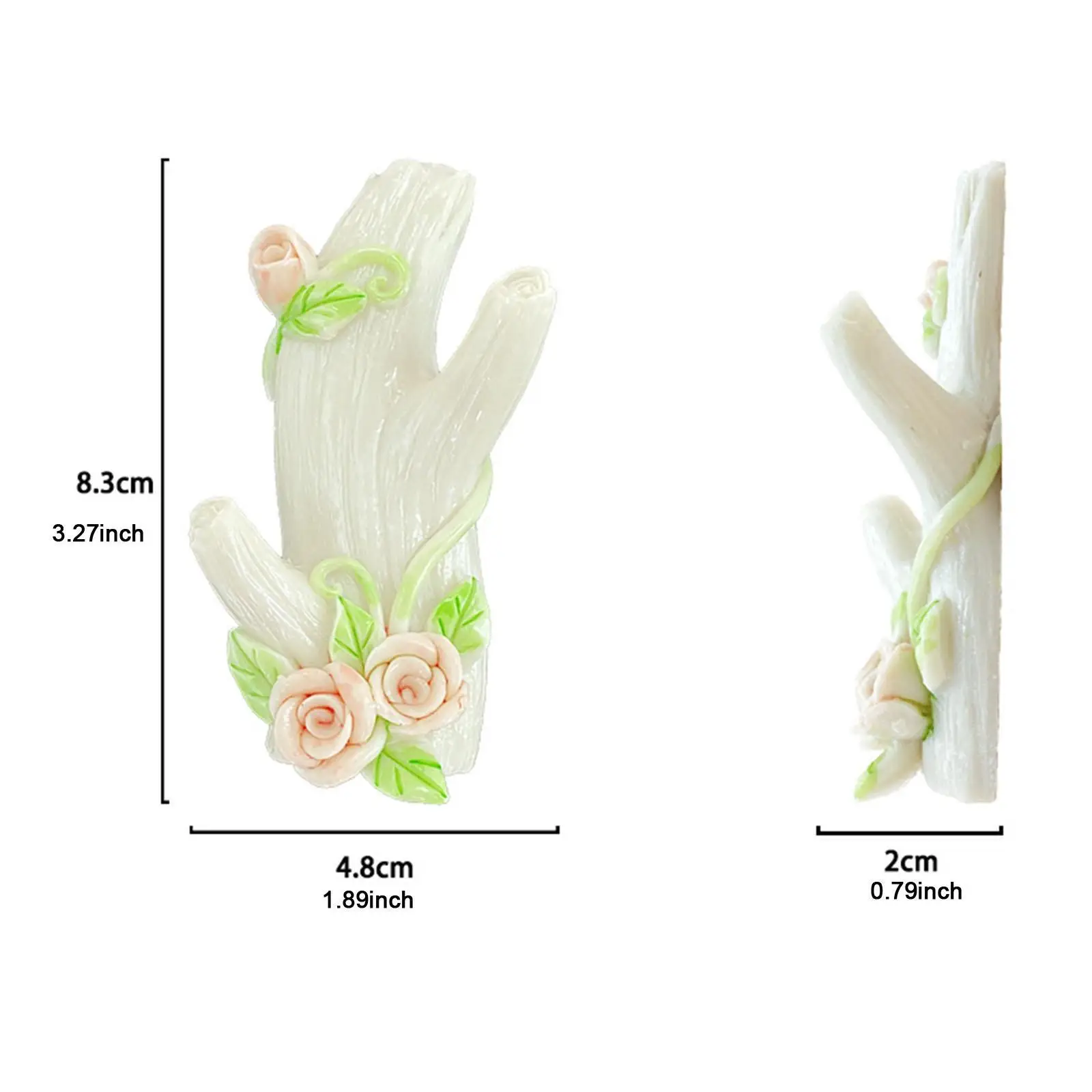 Resin Wall Hook Simulated Tree Branch Home Decoration Home Storage Multiuse Hat Hook for Entrance Living Room Dorm Hat Backpack