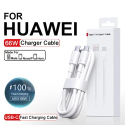 66W USB Tipo C A Tipo C Super Cavo del Caricatore Per Huawei P50 P40 P30 Compagno 9 10 Pro Nova 6 5 4 6A Carica Veloce Per Samsung Xiaomi