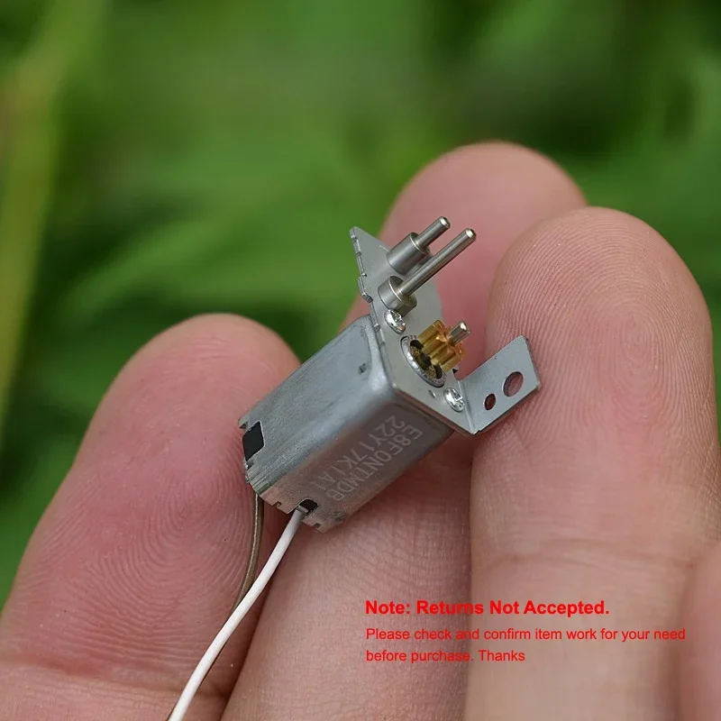 Minebea 8mm 6-pole Rotor Square Motor DC 3V 5V 6V 25000RPM High Speed with 0.3M 8 Teeth Gear Gold Plated Precious Metal Brush