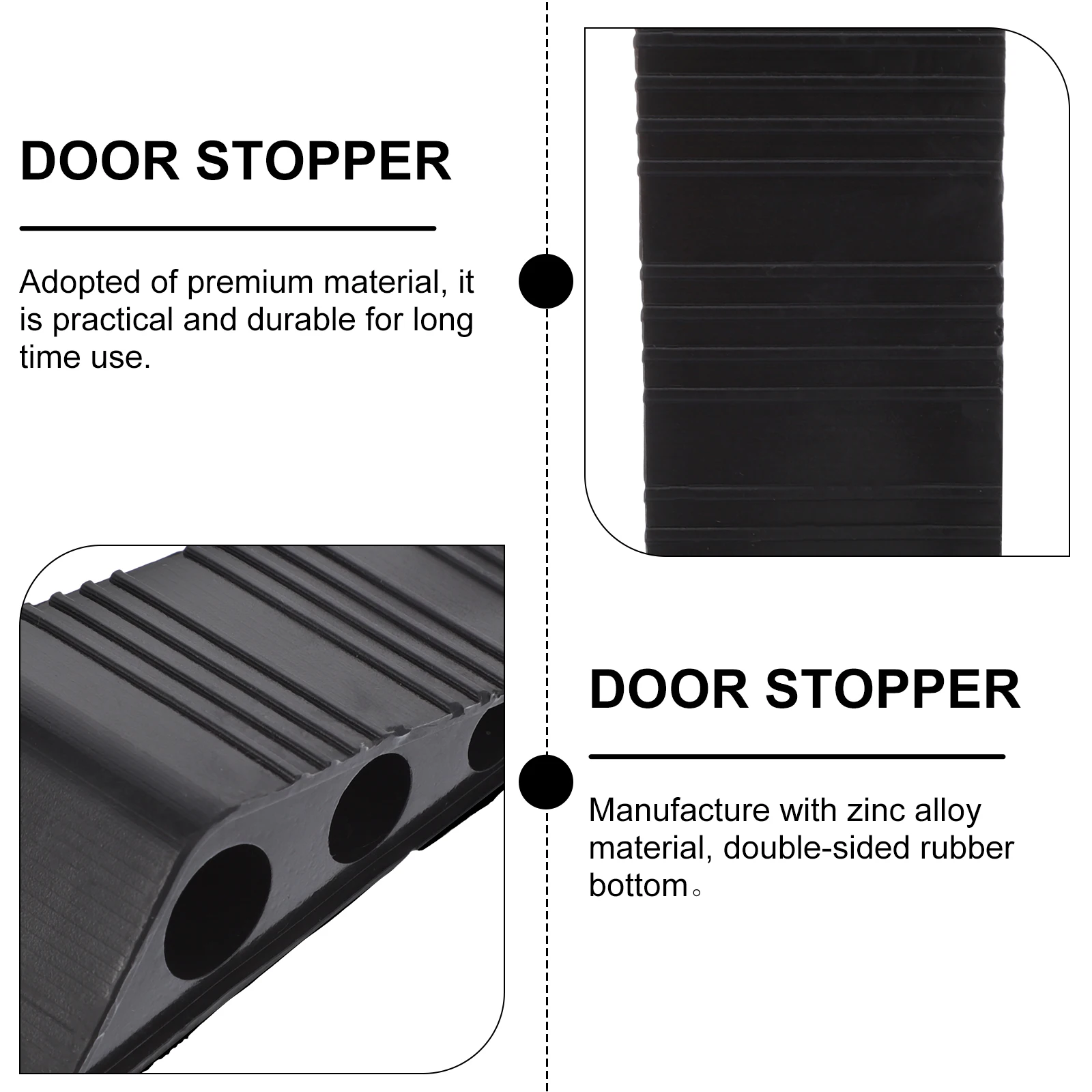 

1pc Silicone Stopper Heavy Duty Anti-Slip Door Holder Floor Protector for Home Office Wood Tile Carpet Concrete Surfaces