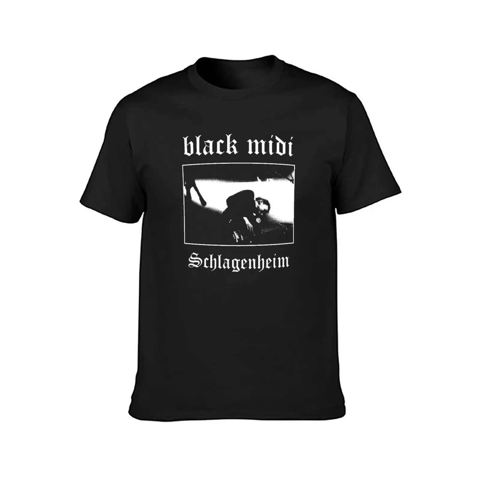 Black Midi Schlagenheim Metal T-Shirt korean fashion for a boy mens white t shirts