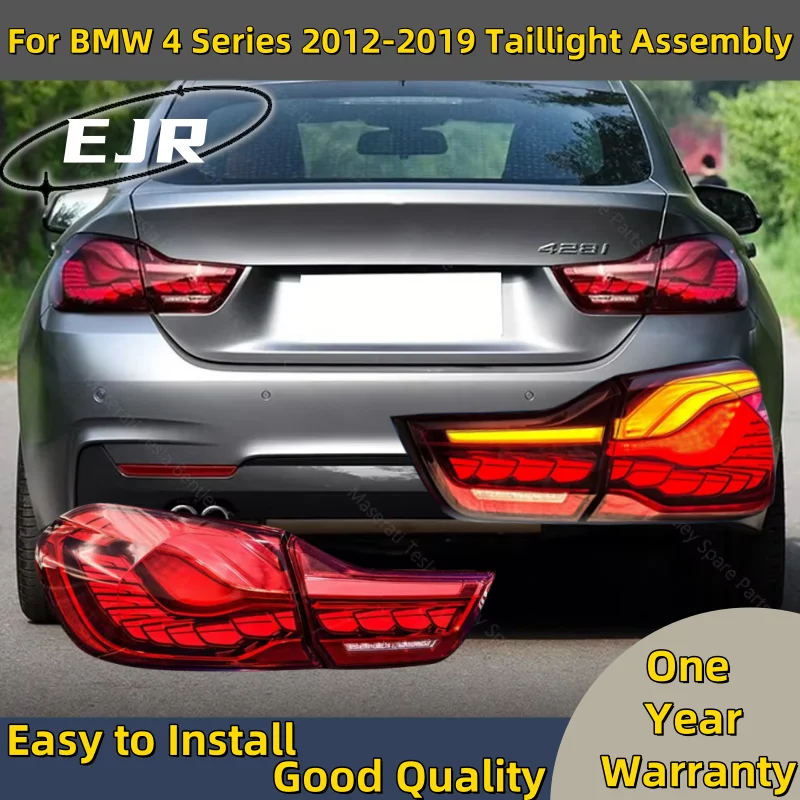 

for BMW 4 Series 2012-2019 Taillight Assembly Modified M4 Dragon Scale Taillight LED Flow Steering Service Brake F32 F82 F33