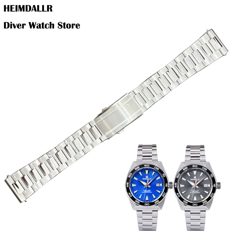 

Watch Parts Solid 22mm Width Stainless Steel Watchband Deployment Clasp Suitable For Heimdallr GS Monster Watch